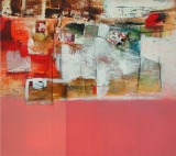 Rosa träumt • Acryl auf Leinwand • 90 x 80 cm • 2003 • gespendet zugunsten der Kinderkrebshilfe